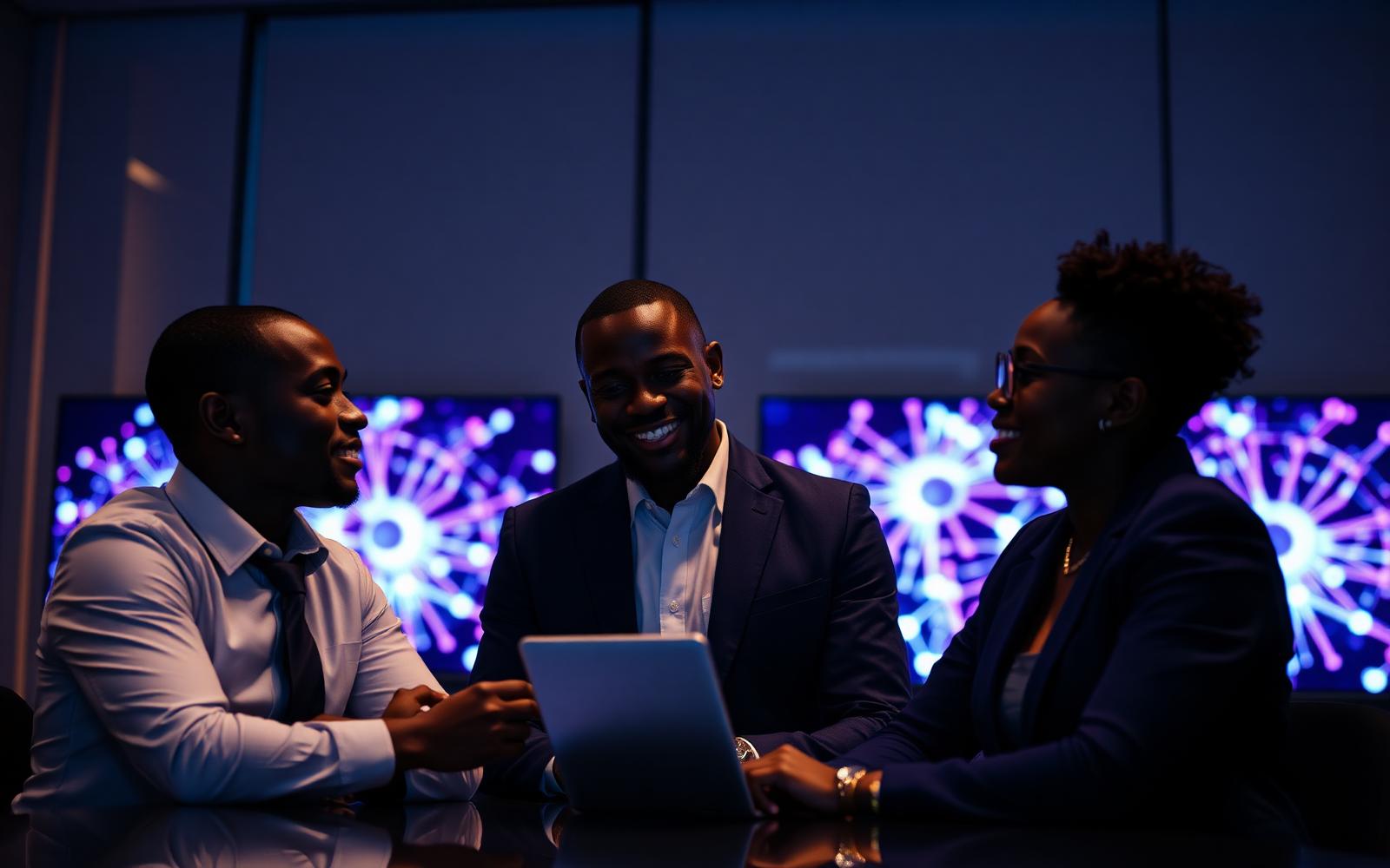 African executives in an AI masterclass